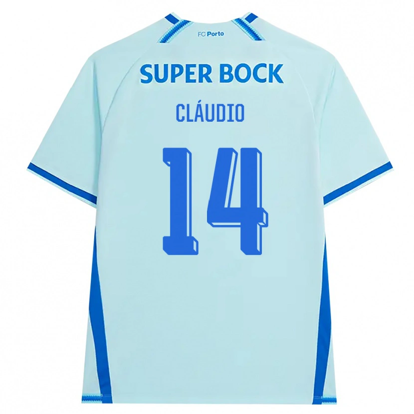 Danxen Niño Camiseta Cláudio Ramos #14 Cianclaro Azul Equipación Tercera 2026/27 La Camisa México
