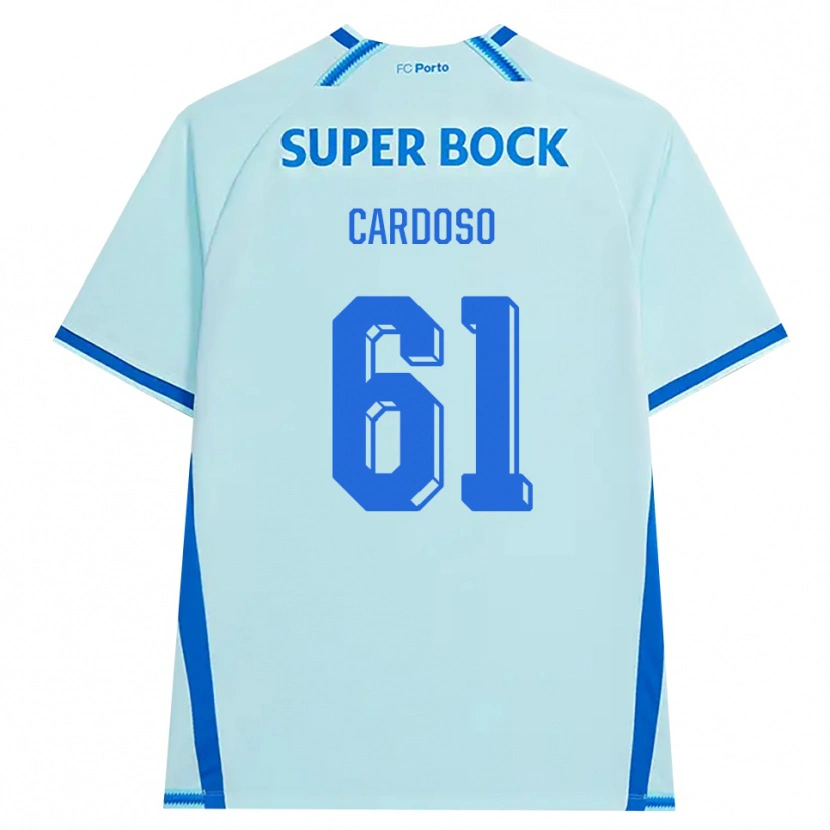 Danxen Niño Camiseta Ivan Cardoso #61 Cianclaro Azul Equipación Tercera 2026/27 La Camisa México