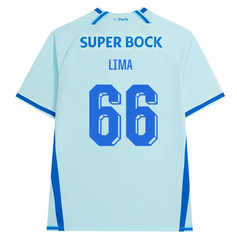 Danxen Niño Camiseta Bernardo Lima #66 Cianclaro Azul Equipación Tercera 2026/27 La Camisa México