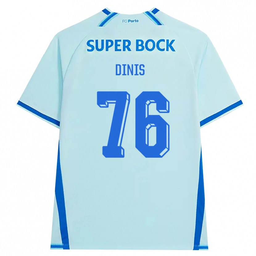 Danxen Niño Camiseta Dinis Andrade Rodrigues #76 Cianclaro Azul Equipación Tercera 2026/27 La Camisa México
