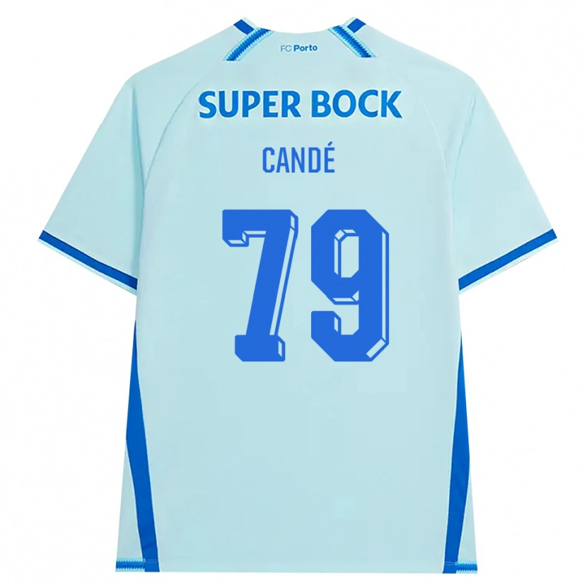 Danxen Niño Camiseta Umaro Candé #79 Cianclaro Azul Equipación Tercera 2026/27 La Camisa México