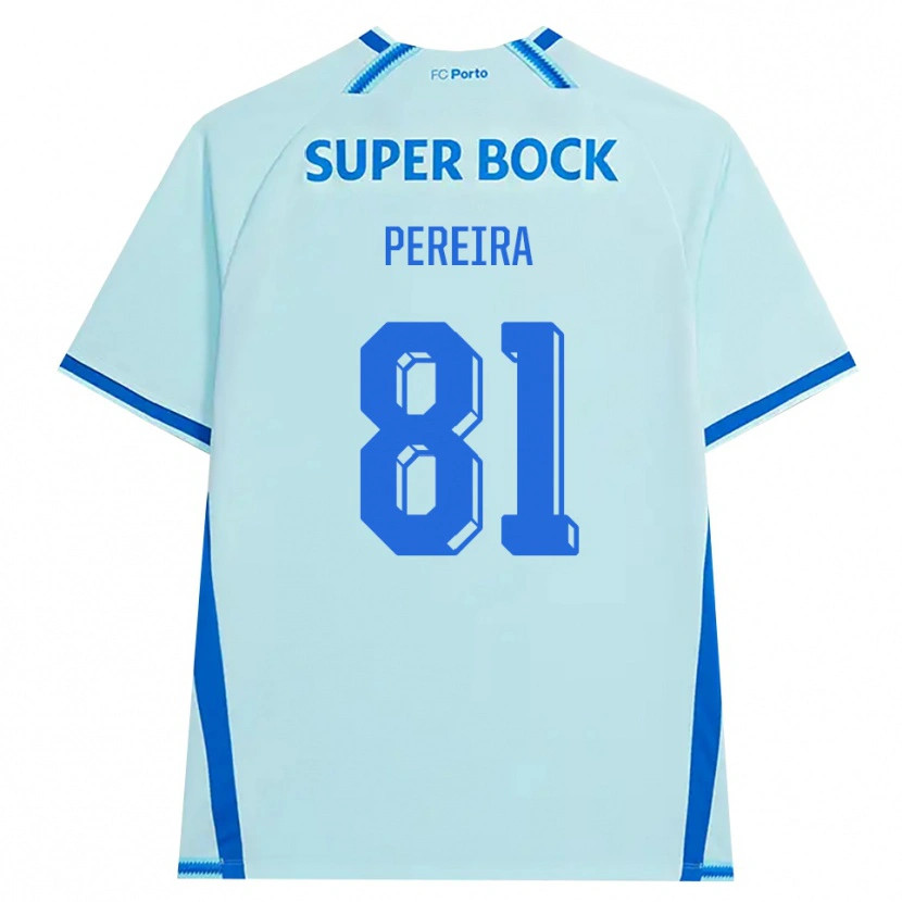 Danxen Niño Camiseta Martim Pereira #81 Cianclaro Azul Equipación Tercera 2026/27 La Camisa México
