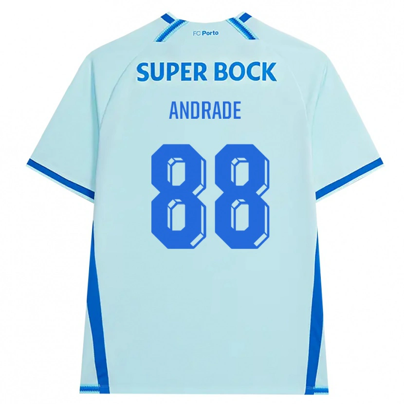 Danxen Niño Camiseta Domingos Andrade #88 Cianclaro Azul Equipación Tercera 2026/27 La Camisa México