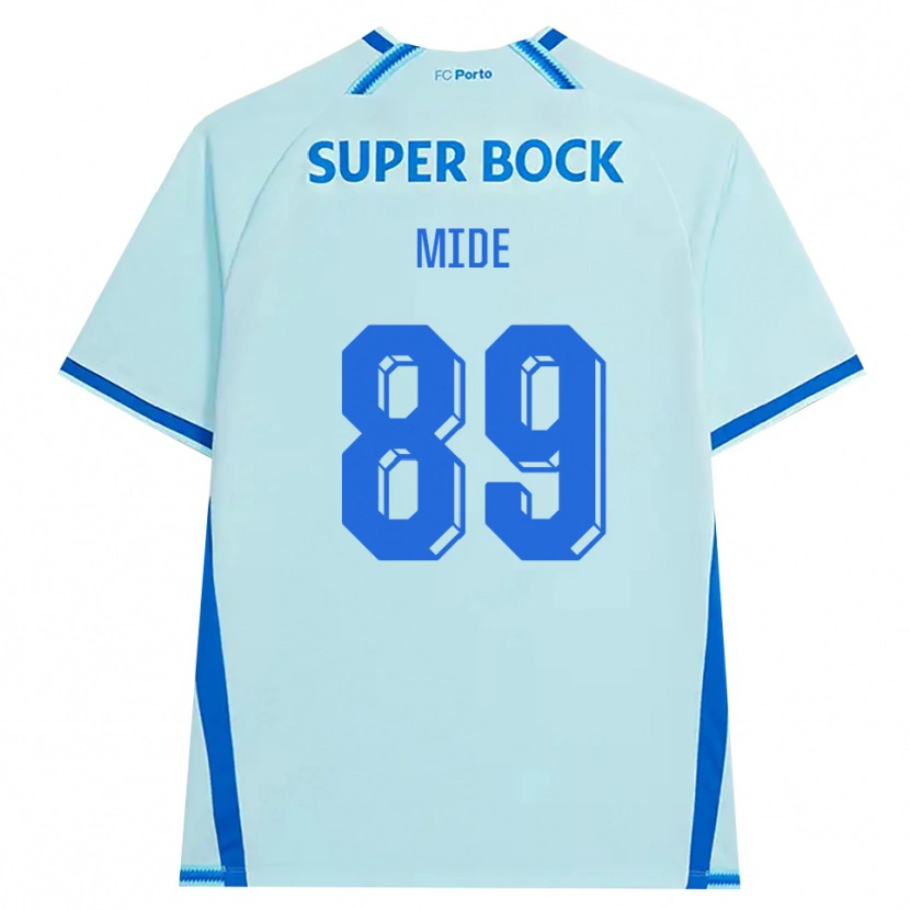 Danxen Niño Camiseta Mateus Mide #89 Cianclaro Azul Equipación Tercera 2026/27 La Camisa México
