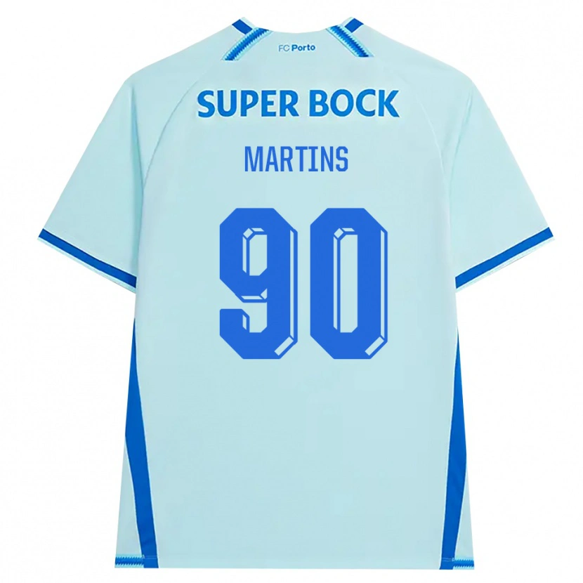 Danxen Niño Camiseta Gil Martins #90 Cianclaro Azul Equipación Tercera 2026/27 La Camisa México