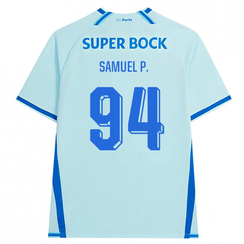 Danxen Niño Camiseta Samuel #94 Cianclaro Azul Equipación Tercera 2026/27 La Camisa México