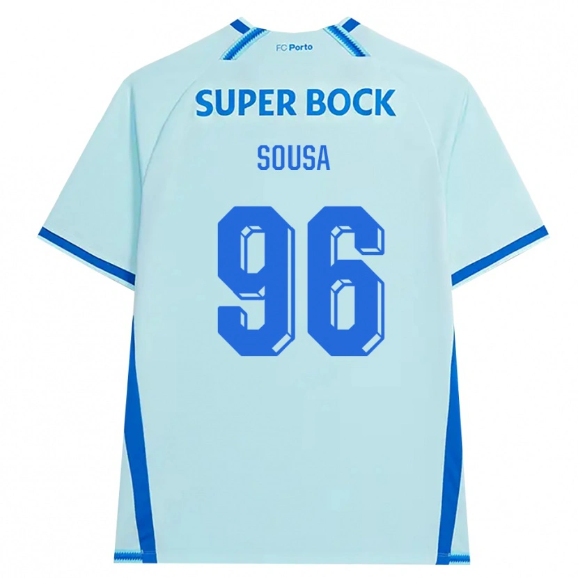 Danxen Niño Camiseta Filipe Sousa #96 Cianclaro Azul Equipación Tercera 2026/27 La Camisa México