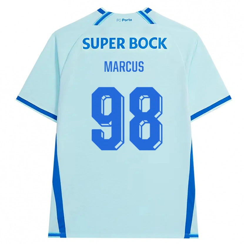 Danxen Niño Camiseta Abraham Marcus #98 Cianclaro Azul Equipación Tercera 2026/27 La Camisa México