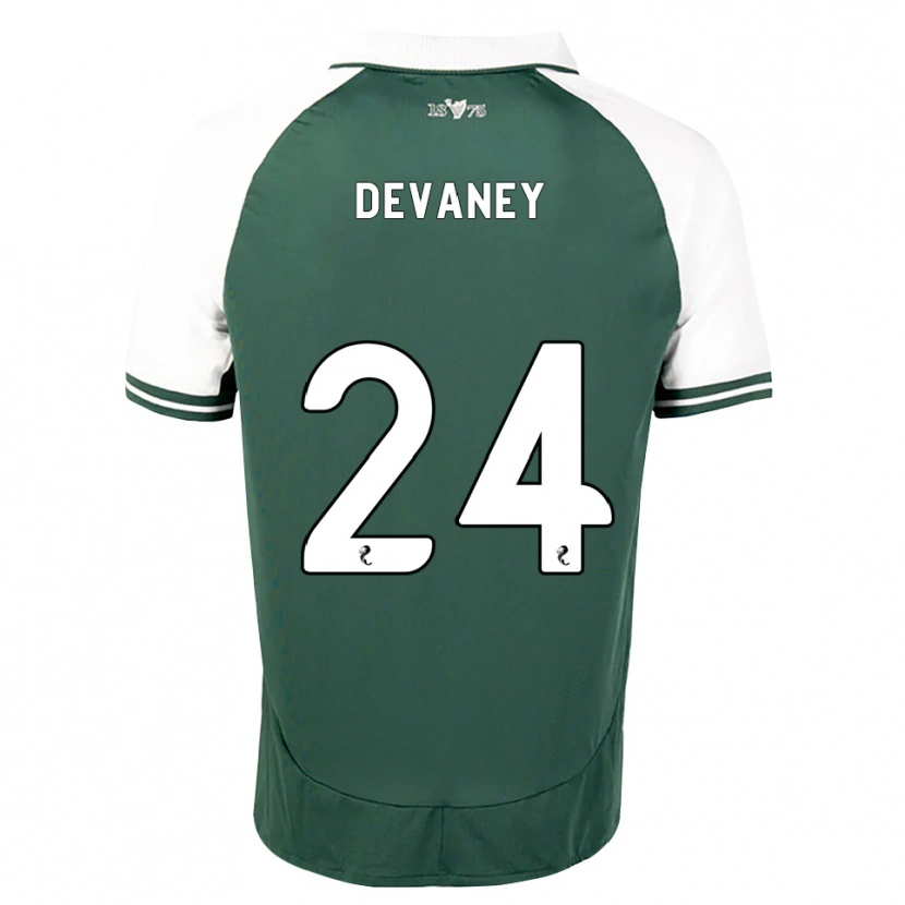 Danxen Niño Camiseta Jacob Devaney #24 Verde Marino Blanco 1ª Equipación 2026/27 La Camisa México