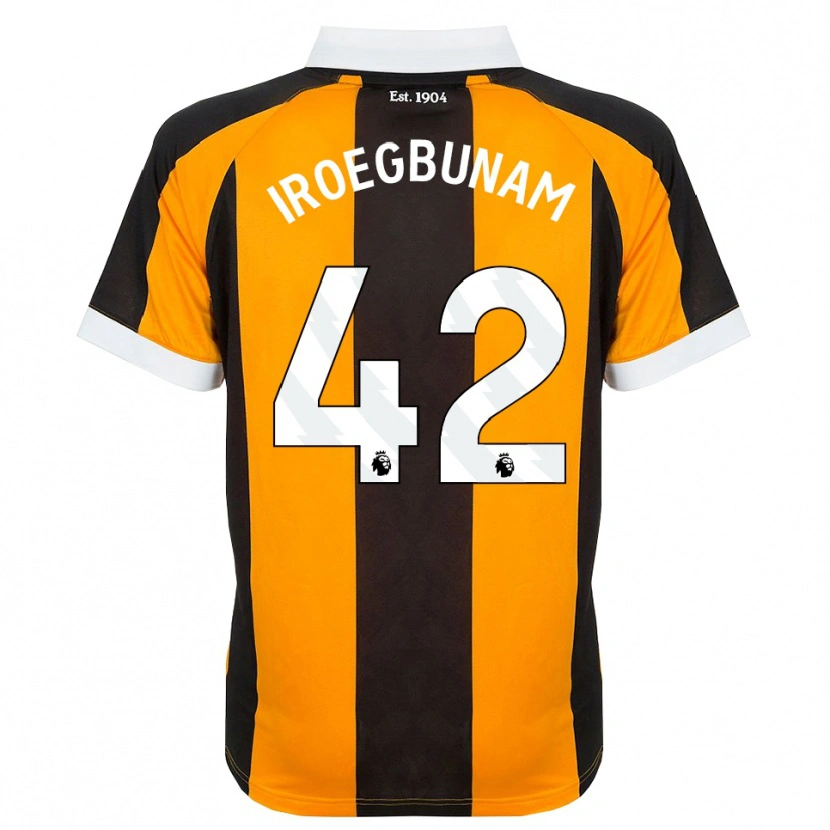 Danxen Niño Camiseta Tim Iroegbunam #42 Naranja Negro Blanco 1ª Equipación 2026/27 La Camisa México