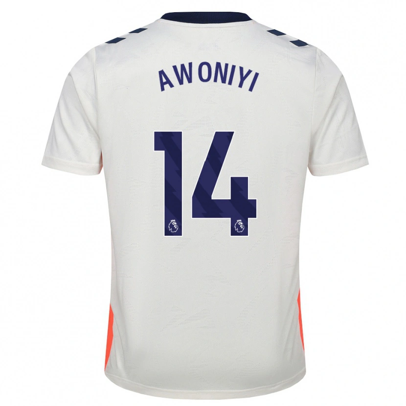 Danxen Niño Camiseta Taiwo Awoniyi #14 Blanco Naranja Azul Real 2ª Equipación 2026/27 La Camisa México