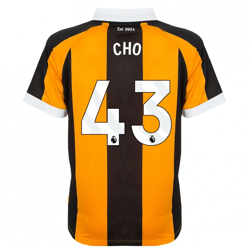 Danxen Niño Camiseta Mohamed-Ali Cho #43 Naranja Negro Blanco 1ª Equipación 2026/27 La Camisa México