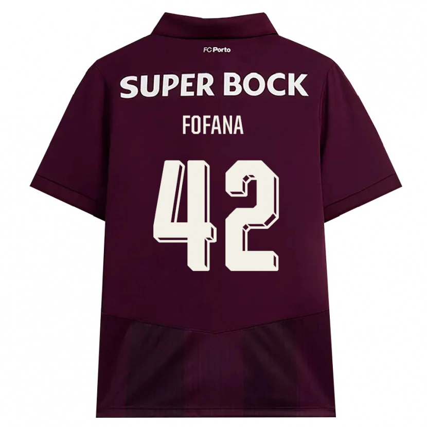 Danxen Niño Camiseta Seko Fofana #42 Blanco Borgoña Blanco 2ª Equipación 2026/27 La Camisa México