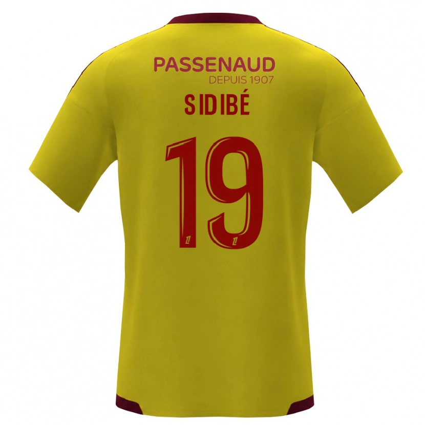 Danxen Niño Camiseta Djibril Sidibé #19 Amarillo Rojo Verde 2ª Equipación 2026/27 La Camisa México