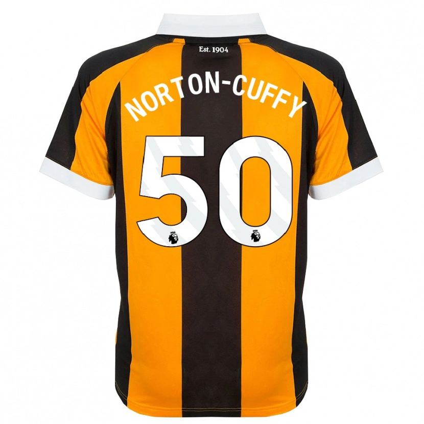 Danxen Niño Camiseta Brooke Norton-Cuffy #50 Naranja Negro Blanco 1ª Equipación 2026/27 La Camisa México