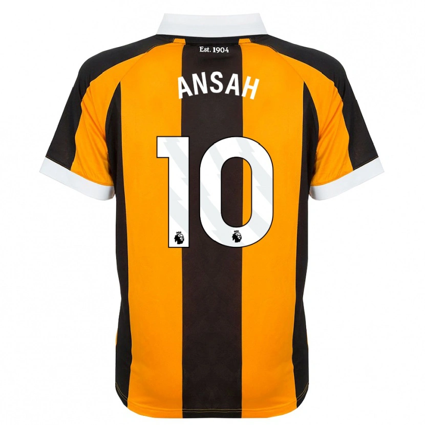 Danxen Niño Camiseta Ilyas Ansah #10 Naranja Negro Blanco 1ª Equipación 2026/27 La Camisa México