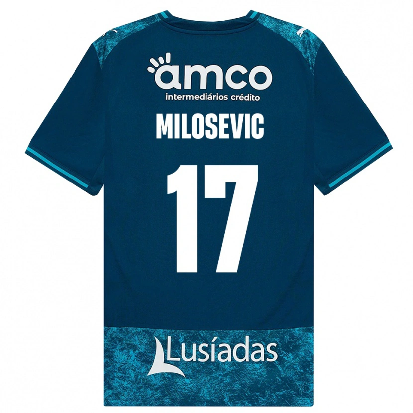 Danxen Niño Camiseta Jovan Milosevic #17 Grisardodarkslategray Turquesamedio 2ª Equipación 2026/27 La Camisa México