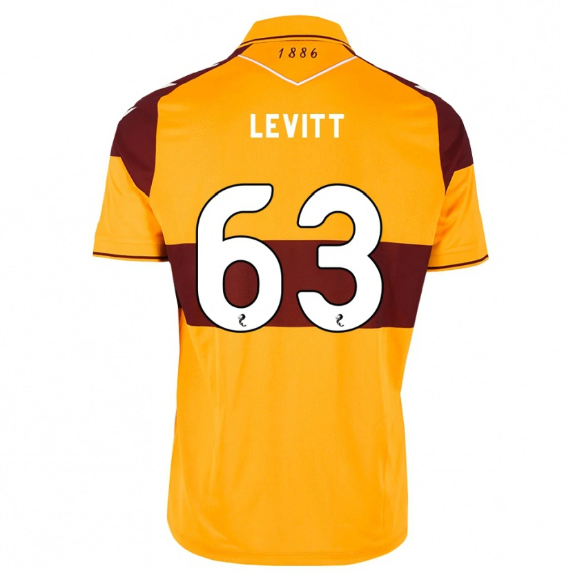 Danxen Niño Camiseta Dylan Levitt #63 Granate Naranja 1ª Equipación 2026/27 La Camisa México