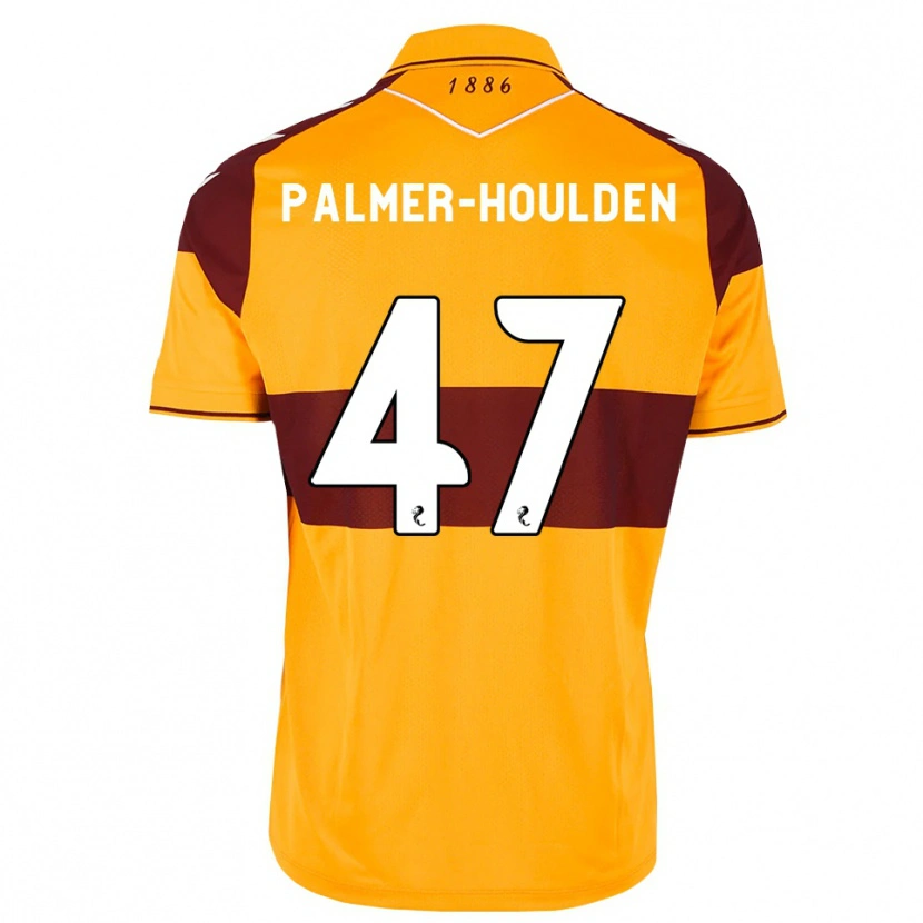 Danxen Niño Camiseta Seb Palmer-Houlden #47 Granate Naranja 1ª Equipación 2026/27 La Camisa México