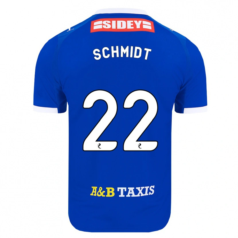 Danxen Niño Camiseta Danny Schmidt #22 Azul Rojo Amarillo 1ª Equipación 2026/27 La Camisa México