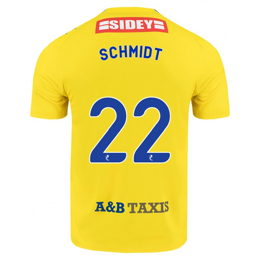 Danxen Niño Camiseta Danny Schmidt #22 Amarillo Azul Negro 2ª Equipación 2026/27 La Camisa México
