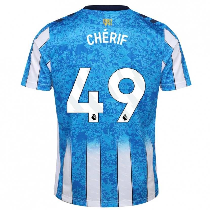 Danxen Niño Camiseta Sidiki Chérif #49 Blanco Azul Naranja 1ª Equipación 2026/27 La Camisa México