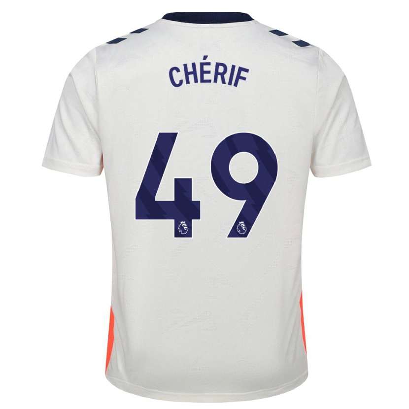 Danxen Niño Camiseta Sidiki Chérif #49 Blanco Naranja Azul Real 2ª Equipación 2026/27 La Camisa México