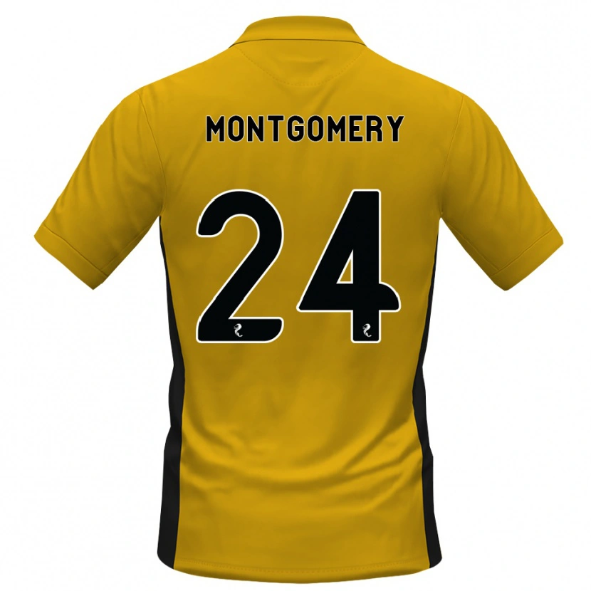 Danxen Hombre Camiseta Adam Montgomery #24 Naranja Negro 1ª Equipación 2026/27 La Camisa México