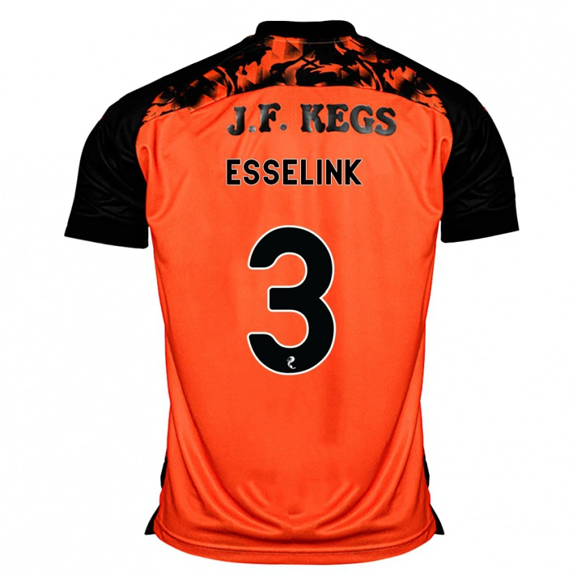 Danxen Hombre Camiseta Bert Esselink #3 Naranja Negro Blanco 1ª Equipación 2026/27 La Camisa México