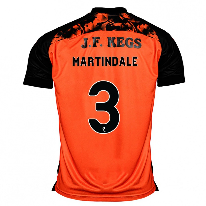 Danxen Hombre Camiseta Amilie Martindale #3 Naranja Negro Blanco 1ª Equipación 2026/27 La Camisa México