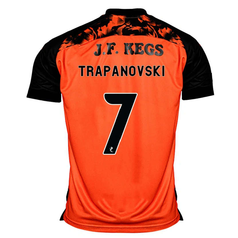 Danxen Hombre Camiseta Kristijan Trapanovski #7 Naranja Negro Blanco 1ª Equipación 2026/27 La Camisa México