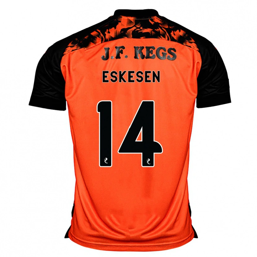 Danxen Hombre Camiseta Julius Eskesen #14 Naranja Negro Blanco 1ª Equipación 2026/27 La Camisa México