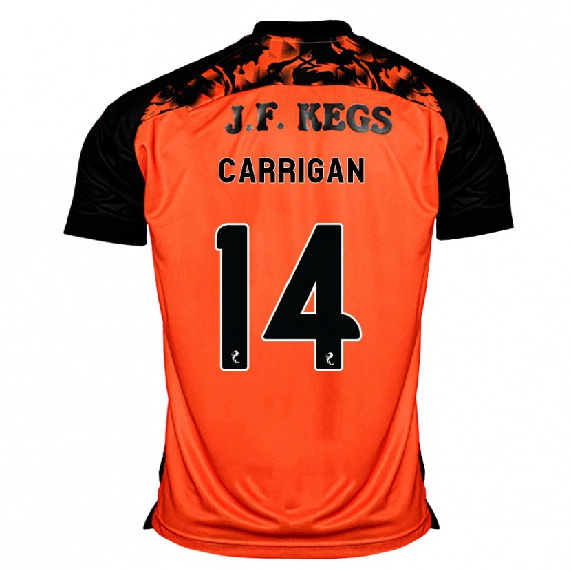 Danxen Hombre Camiseta Leo Carrigan #14 Naranja Negro Blanco 1ª Equipación 2026/27 La Camisa México