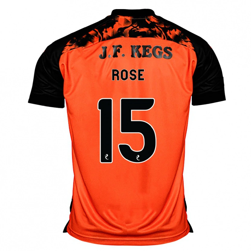 Danxen Hombre Camiseta Lachlan Rose #15 Naranja Negro Blanco 1ª Equipación 2026/27 La Camisa México
