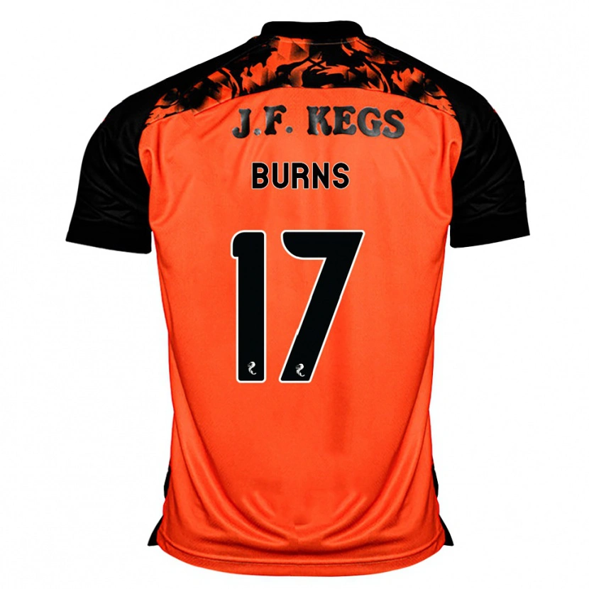 Danxen Hombre Camiseta Megan Burns #17 Naranja Negro Blanco 1ª Equipación 2026/27 La Camisa México