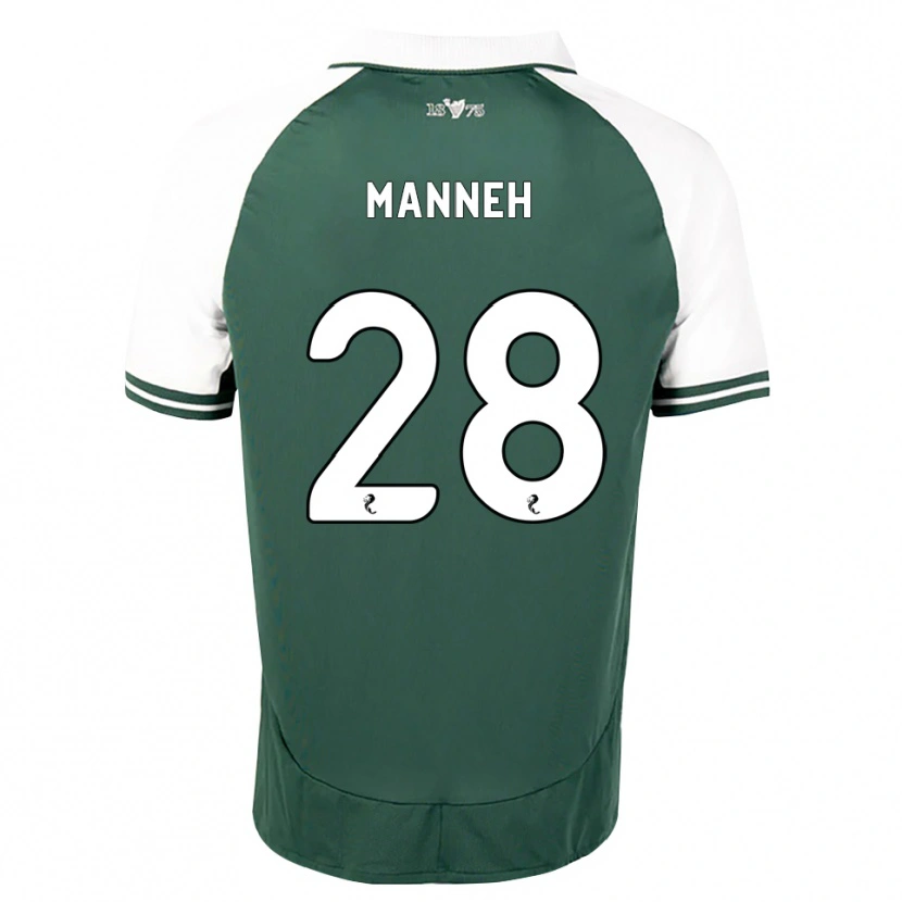 Danxen Hombre Camiseta Alasana Manneh #28 Verde Marino Blanco 1ª Equipación 2026/27 La Camisa México