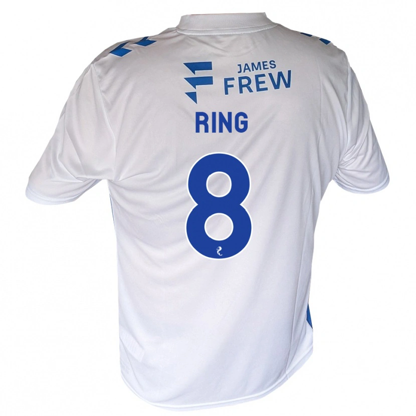 Danxen Hombre Camiseta Erik Ring #8 Azul Real Blanco 1ª Equipación 2026/27 La Camisa México