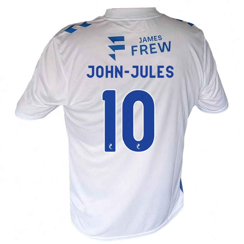 Danxen Hombre Camiseta Tyreece John-Jules #10 Azul Real Blanco 1ª Equipación 2026/27 La Camisa México