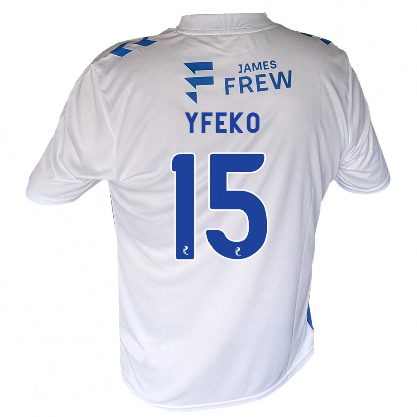 Danxen Hombre Camiseta Johnly Yfeko #15 Azul Real Blanco 1ª Equipación 2026/27 La Camisa México