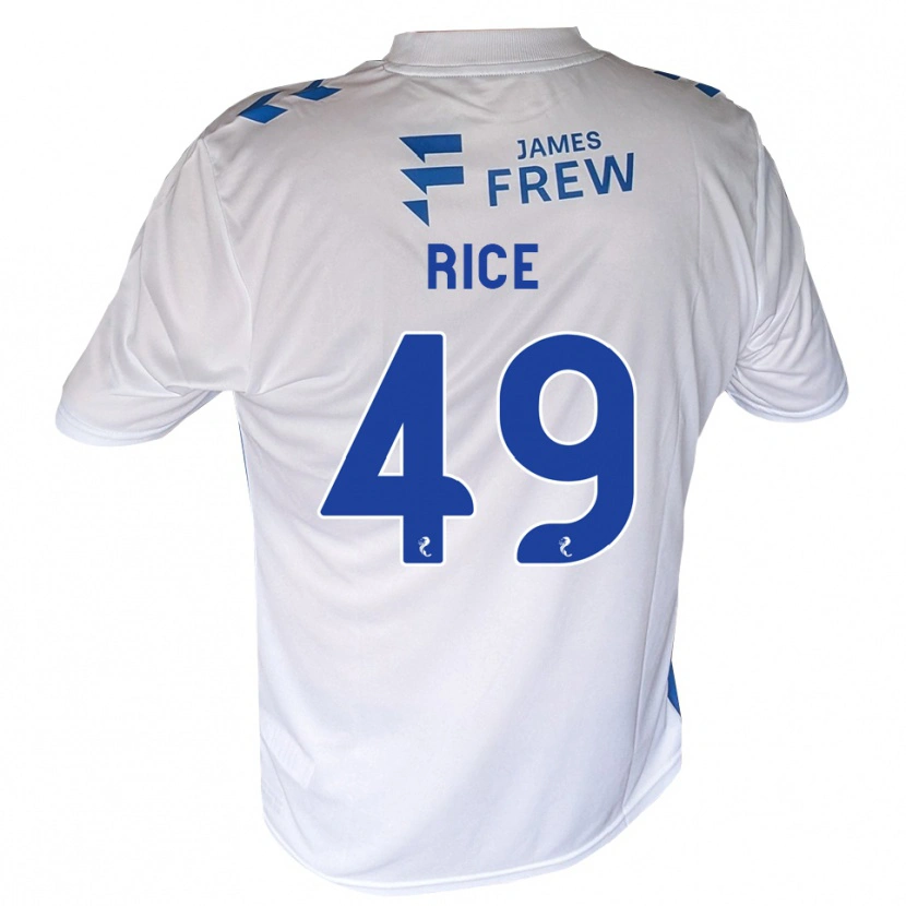 Danxen Hombre Camiseta Bailey Rice #49 Azul Real Blanco 1ª Equipación 2026/27 La Camisa México