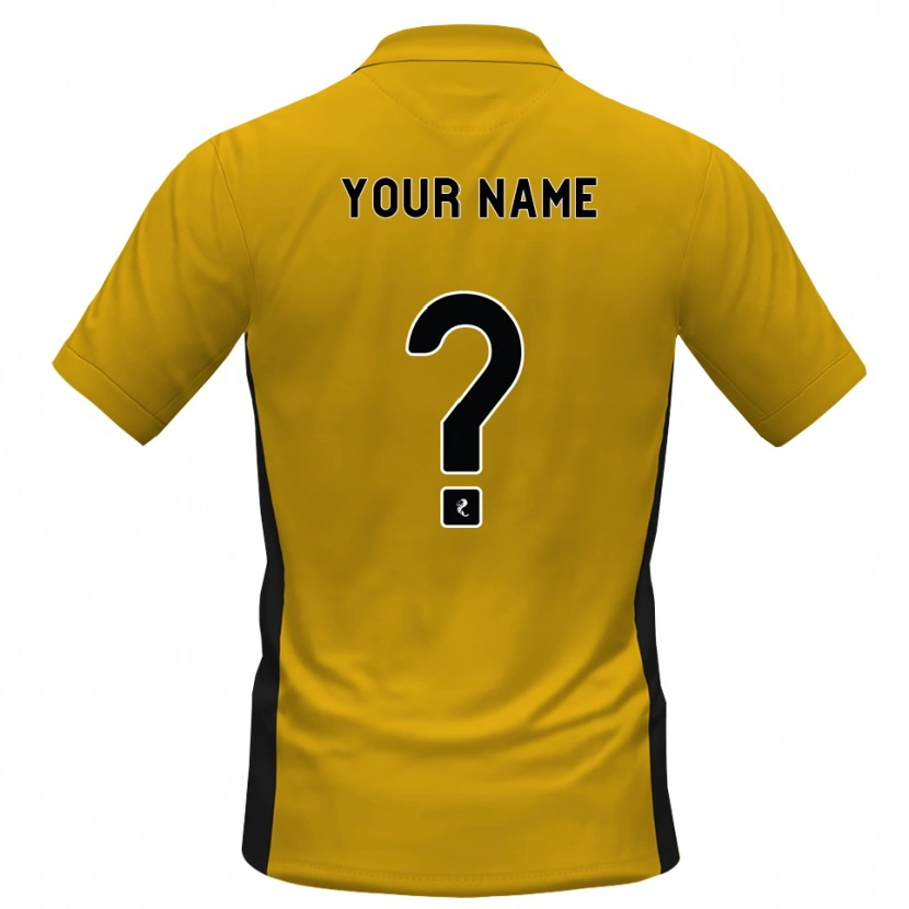 Danxen Hombre Camiseta Su Nombre #0 Naranja Negro 1ª Equipación 2026/27 La Camisa México