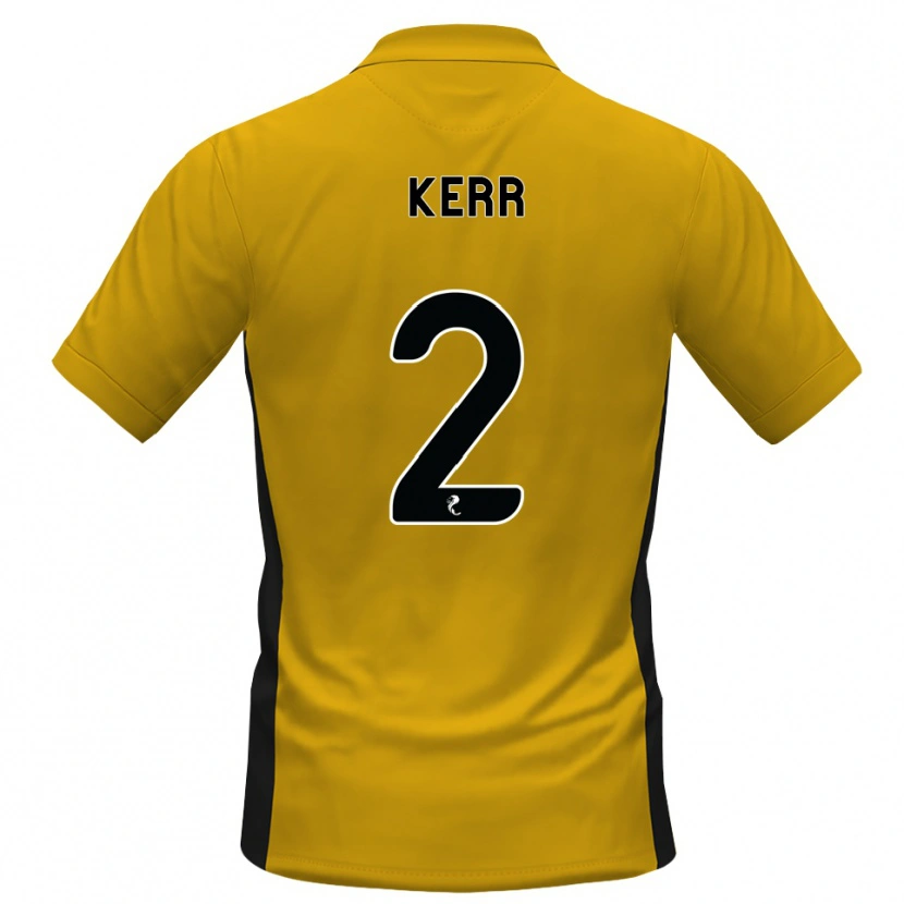 Danxen Hombre Camiseta Cammy Kerr #2 Naranja Negro 1ª Equipación 2026/27 La Camisa México