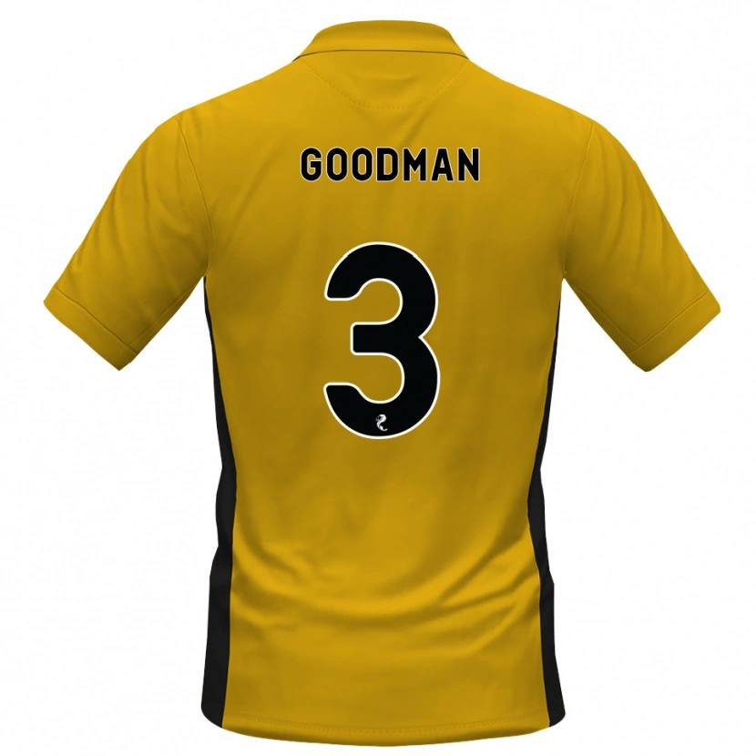 Danxen Hombre Camiseta Mya Goodman #3 Naranja Negro 1ª Equipación 2026/27 La Camisa México