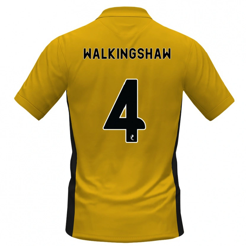 Danxen Hombre Camiseta Rachel Walkingshaw #4 Naranja Negro 1ª Equipación 2026/27 La Camisa México