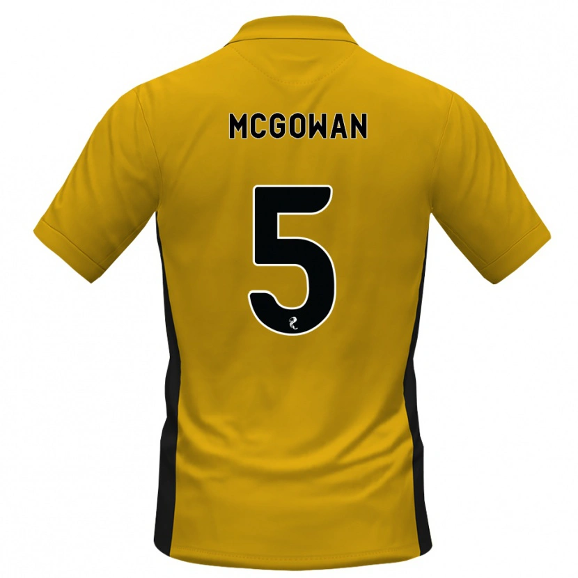 Danxen Hombre Camiseta Ryan Mcgowan #5 Naranja Negro 1ª Equipación 2026/27 La Camisa México