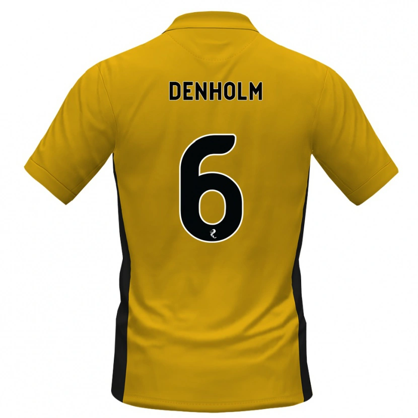 Danxen Hombre Camiseta Aidan Denholm #6 Naranja Negro 1ª Equipación 2026/27 La Camisa México
