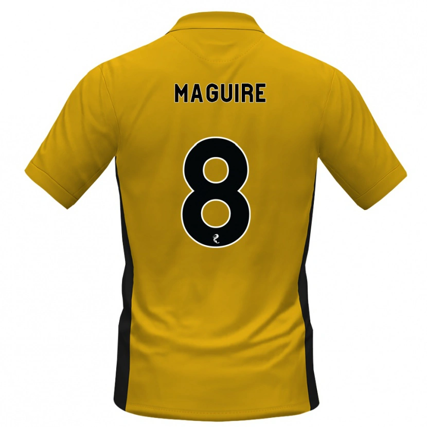 Danxen Hombre Camiseta Ciaran Maguire #8 Naranja Negro 1ª Equipación 2026/27 La Camisa México