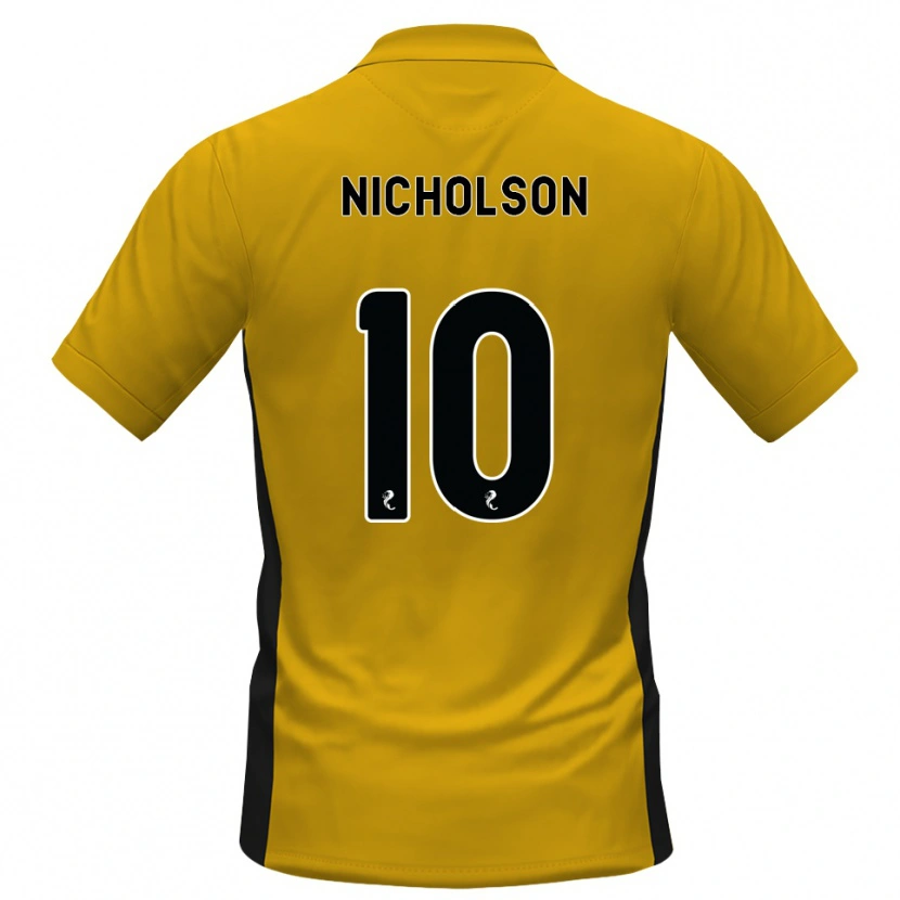 Danxen Hombre Camiseta Sam Nicholson #10 Naranja Negro 1ª Equipación 2026/27 La Camisa México