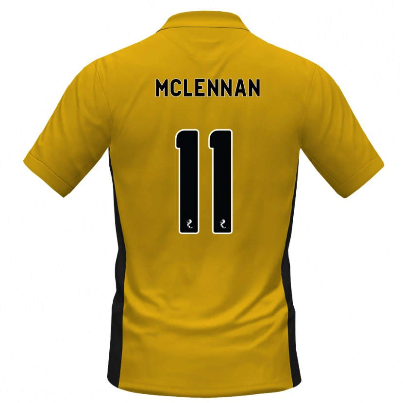 Danxen Hombre Camiseta Connor Mclennan #11 Naranja Negro 1ª Equipación 2026/27 La Camisa México