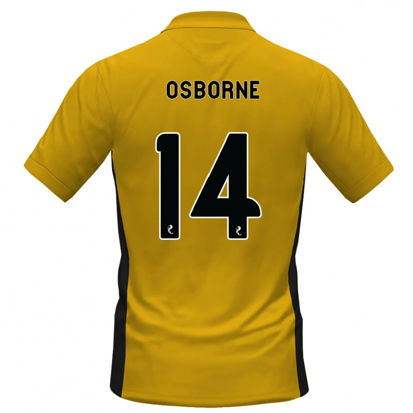 Danxen Hombre Camiseta Ellie Osborne #14 Naranja Negro 1ª Equipación 2026/27 La Camisa México
